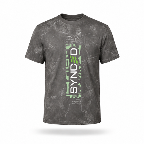 Synced Grey Urban Texture Tshirt